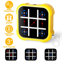 3 In 1 Electric Tic Tac Toe Game Memory Flash Whack Mole Game Portable Travel Game Classic Board Games For Adults and Kids Aged 3+