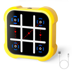 3 In 1 Electric Tic Tac Toe Game Memory Flash Whack Mole Game Portable Travel Game Classic Board Games For Adults and Kids Aged 3+
