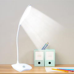 STEVVEX Reading Table Lamp LED Stand Desk Lamp With Rechargeable Battery Levels Brightness Study Reading Desk Lamp For Student Office