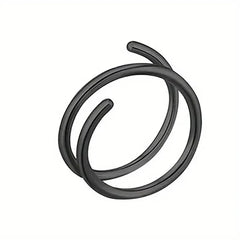 Stainless Steel Double Helix Nose Ring – 14K Gold Plated Hot Style Piercing Jewelry for Women