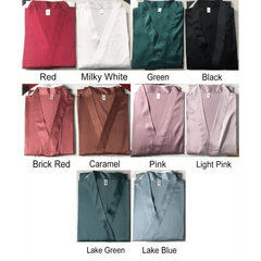 Ladies Fashion Red Soft Short Sleepwear For Women Trendy Women's Comfortable V Neck Bathrobe  Bridesmaid Bride Party Robes